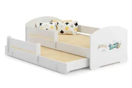 lozko-dzieciece-luk-ii-160x80-z-wysuwanym-lozkiem-i-nadrukiem-samolot