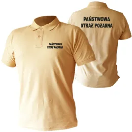 piaskowe-polo-meskie-z-haftowanymi-napisami-panstwowa-straz-pozarna