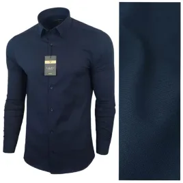 koszula-meska-casual-oxford-bawelniana-granatowa-lavier-r-l