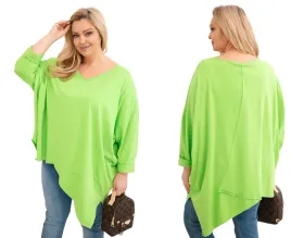 jasno-zielona-bluzka-damska-bawelniana-plus-size-asymetryczna-z-dekoltem-v