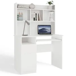 biurko-porto-lewe-z-nadstawka-biel-mat-szuflada-polki-do-biura-pokoju