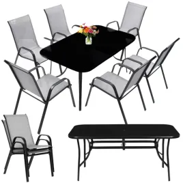 zestaw-mebli-ogrodowych-czarny-szklany-stol-160x90-cm-6-szarych-krzesel
