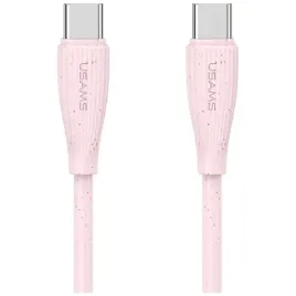 kabel-usams-green-series-sj716-60w-usb-c-do-usb-c-1m-rozowy