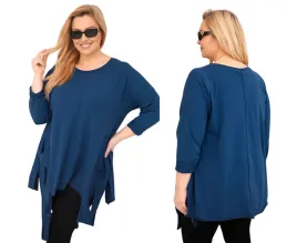 granatowa-tunika-damska-bawelniana-plus-size-asymetryczna-z-ozdobnym-dolem