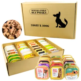 28-szt-x-300g-84-kg-mokra-karma-dla-psa-wielka-paka-dla-psiaka-mix-smakow
