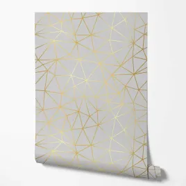 tapeta-na-sciane-wzor-geometryczny-zlote-paski-szare-tlo-do-sypialni