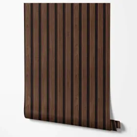 tapeta-na-sciane-ozdobne-ciemne-drewno-lamele-deski-do-kuchni-jadalni