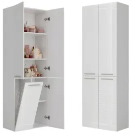 slupek-lazienkowy-60-cm-z-koszem-na-pranie-szafka-zamykana-bialy-polysk