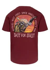 koszulka-meska-t-shirt-pit-bull-pitbull-shot-for-shot-bordowa