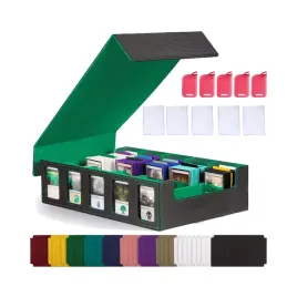 skorzany-organizer-walizka-na-karty-kolekcjonerskie-czarno-zielony