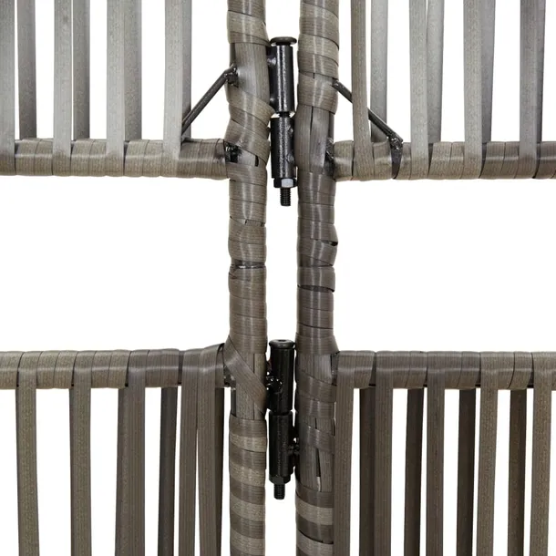 parawan-3-panelowy-szary-polirattan-stan-nowy-producent-vidaxl