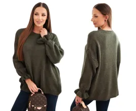 khaki-sweter-damski-z-dodatkiem-moheru-i-welny-o-luznym-fasonie