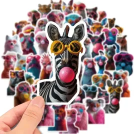 smieszne-naklejki-zwierzeta-robiace-banki-z-gumy-zestaw-55szt