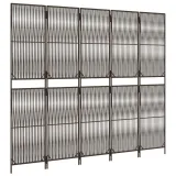 parawan-5-panelowy-brazowy-polirattan-producent-vidaxl