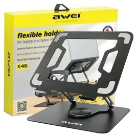 awei-uchwyt-biurkowy-x46-rotacyjny-nalaptopa-czarny-black