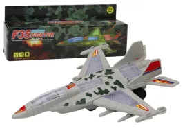 mysliwiec-militarny-f35-jezdzacy-swiatla-dzwieki-szary