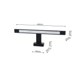 kinkiet-shine-black-40cm-7w-led-marka-milagro