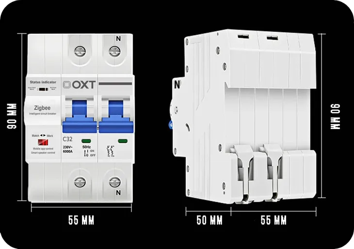 oxt-bezpiecznik-c-32a-2p-54mm-zigbee-din-tuya-zasilanie-sieciowe