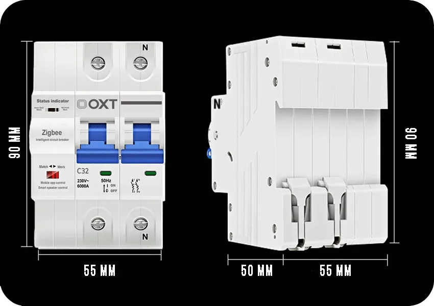 oxt-bezpiecznik-c-32a-2p-54mm-zigbee-din-tuya