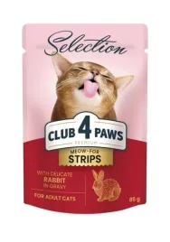 club-4-paws-premium-selection-mokra-karma-dla-kotow-krolik-w-sosie-85-g