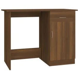 biurko-brazowy-dab-100-x-50-x-76-cm-z-szuflada-i-drzwiczkami