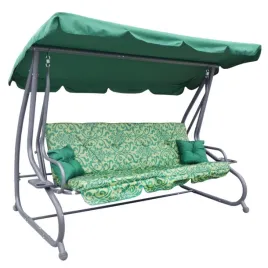 hustawka-ogrodowa-rozkladana-z-daszkiem-materac-2-poduszki-zielona-dekor