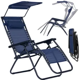 lezak-plazowy-ogrodowy-z-daszkiem-regulowany-wodoodporny-lekki-niebieski