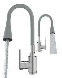 bateria-kuchenna-szara-elastyczna-wylewka-flexo-kran-chrom-gietka-wylewka