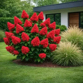 hortensja-bukietowa-fraise-melba-rozowo-czerwona