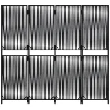 parawan-4-panelowy-czarny-polirattan-stan-nowy