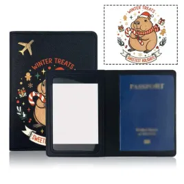 portfel-etui-pokrowiec-na-paszport-kapibara-swiateczne-czarny