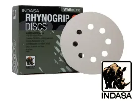 indasa-papier-krazek-rzep-white-125mm-8h-p100-50szt