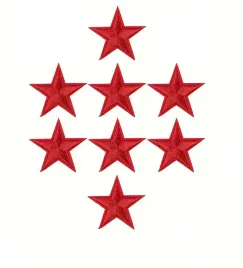 naszywki-aplikacja-na-ubranie-latka-termo-czerwona-gwiazdka-8-sztuk