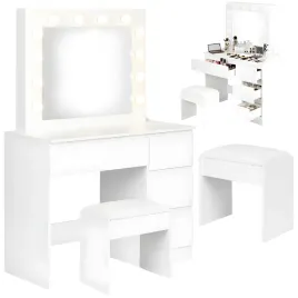 toaletka-kosmetyczna-biala-oswietlenie-led-4-szuflady-taboret-w-zestawie
