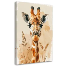 obraz-do-pokoju-dziecka-niemowlaka-zyrafa-zwierzeta-afrykanskie-safari