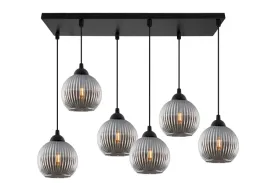 lampa-wiszaca-sufitowa-zyrandol-czarna-grafitowe-szklane-kule-ryflowane