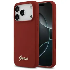 etui-guess-silicone-script-metal-logo-magsafe-na-iphone-17-pro-czerwone