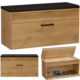 szafka-na-buty-100cm-tapicerowana-siedzisko-schowek-dab-craft