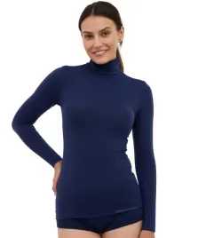 brubeck-koszulka-termoaktywna-damska-xl-comfort-merino-granatowy