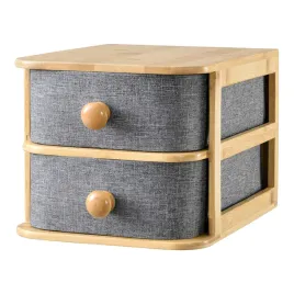 organizer-na-kosmetyki-biurko-z-2-szufladami-pojemnik-bambusowy