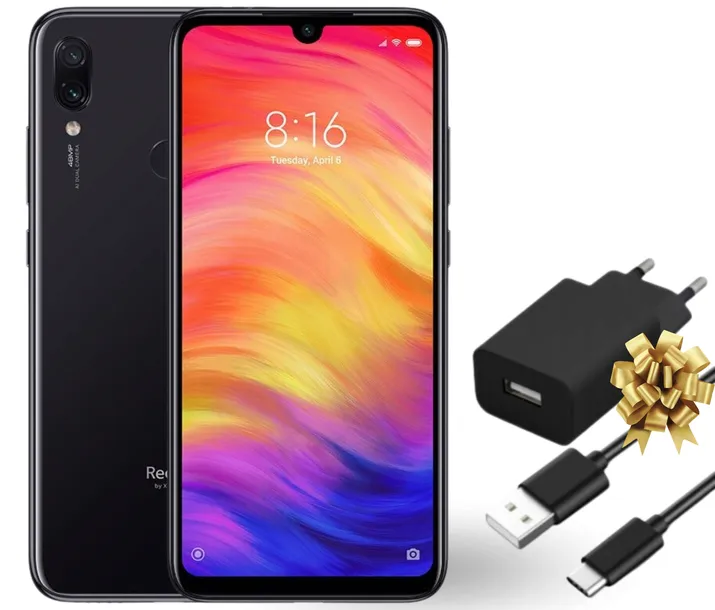 Smartfon Xiaomi Redmi Note 7 4/64GB LTE Dual Sim 6,3" Czarny | Stan: Dobry