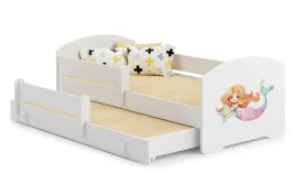 lozko-dzieciece-podwojne-luk-ii-160x80-cm-syrenka-z-szuflada-biale