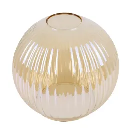 klosz-szklany-do-lampy-wiszacej-sufitowej-riffle-miodowy-kula-mala-14cm