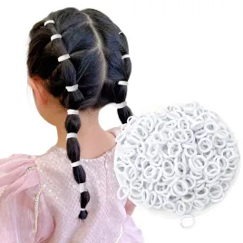 gumki-do-wlosow-super-kolory-i-wzory-mini-biale-x50szt