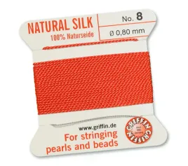 griffin-nic-jedwabna-z-igla-100percent-natural-silk-080mm-2m-coral