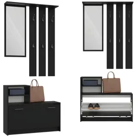 garderoba-przedpokoj-85-cm-czarna-zestaw-wieszak-z-lustrem-szafka-na-buty