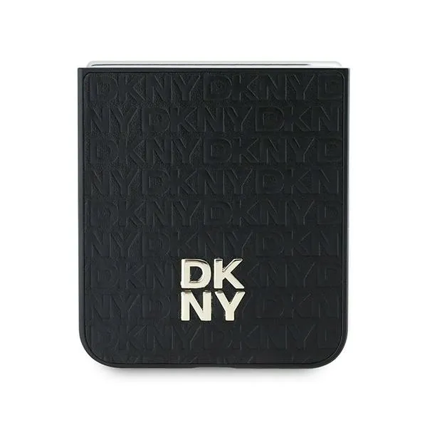 dkny-dkhczf6pshrpsk-z-flip6-f741czarny-black-repeat-pattern-stack-logo-material-dominujacy-inny
