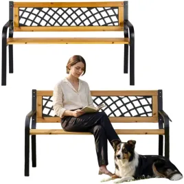 lawka-ogrodowa-z-oparciem-do-ogrodu-na-taras-czarna-brazowa