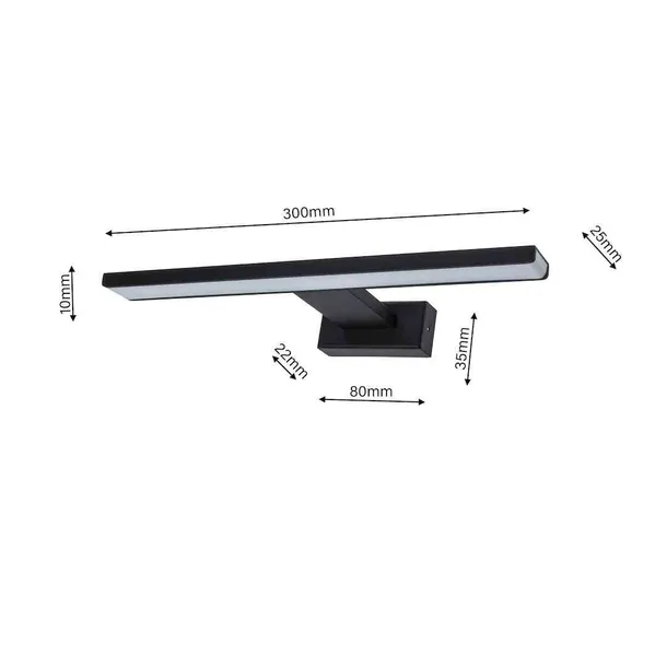 kinkiet-shine-black-30cm-7w-led-marka-milagro
