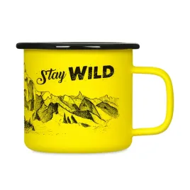 kubek-emaliowany-retro-stay-wild-zolty